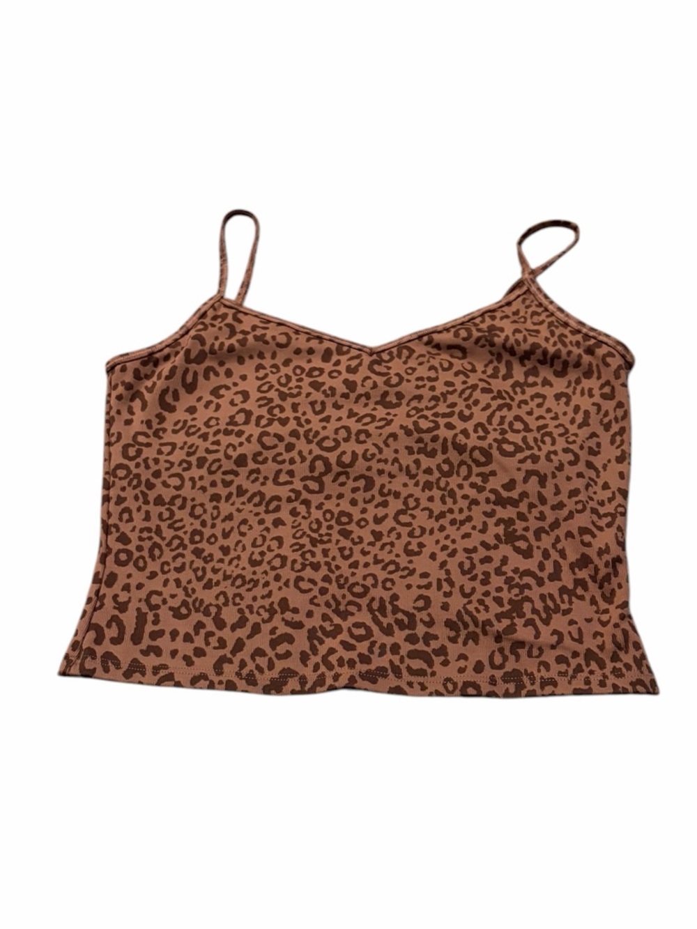 GAP FIT cheetah print cropped workout top